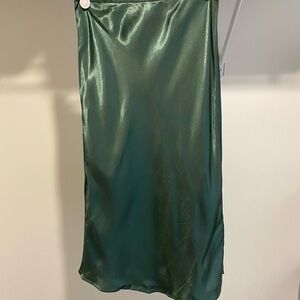 H&M Shimmering Green Pencil Skirt